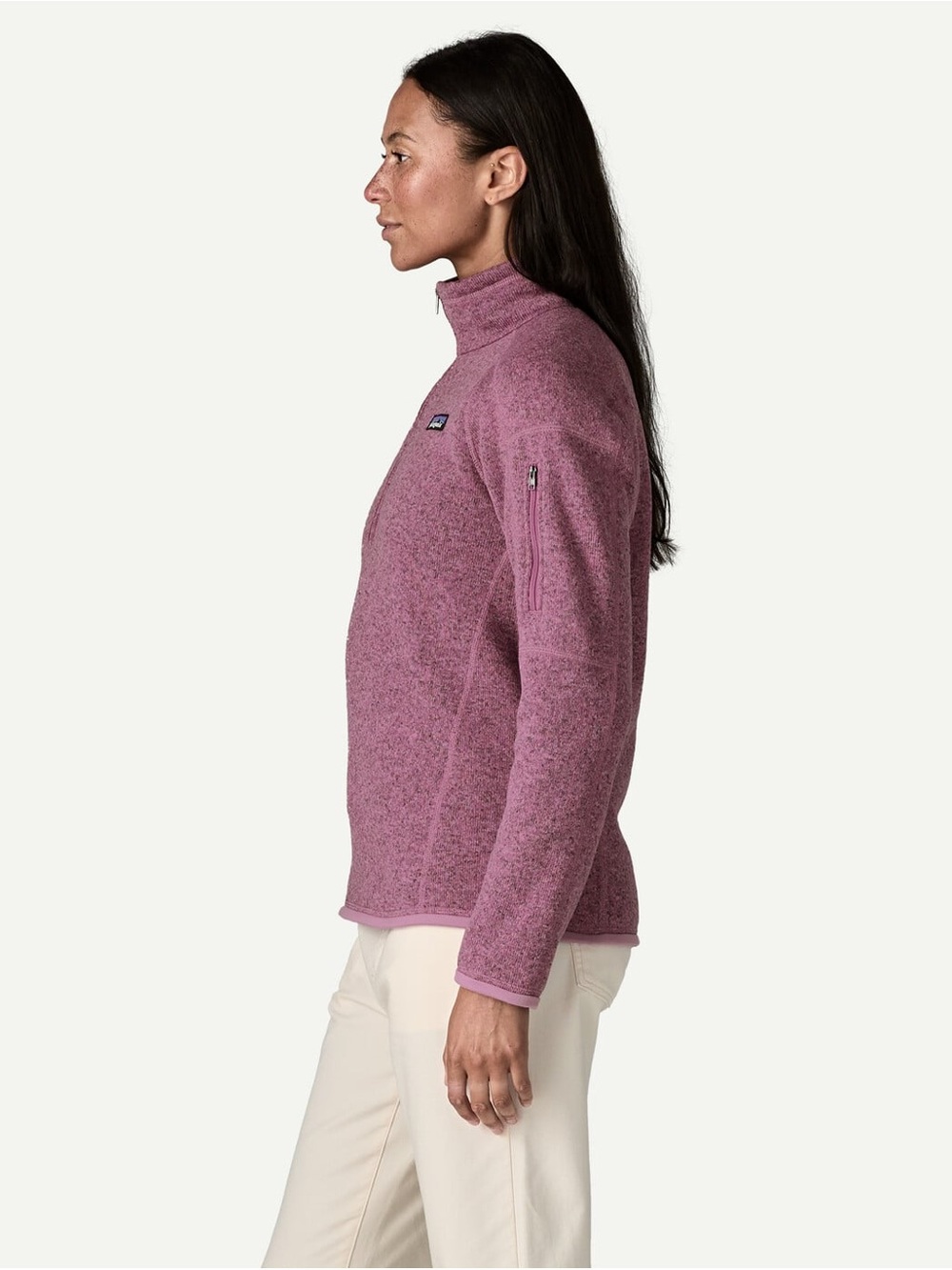 Patagonia Better Sweater 1/4 Zip Fleece Pullover Sweatshirt Light Violet Medium - Picture 4 of 17